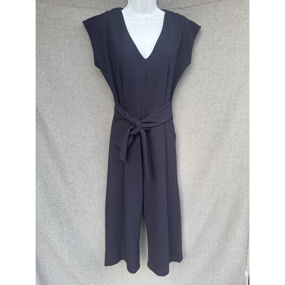 Anthropologie Navy Jumpsuit